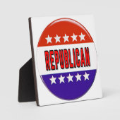 Republikanischer Button Fotoplatte (Vorderseite)