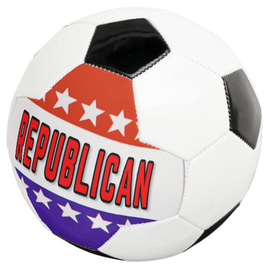 Republikanischer Button Fußball (Dreiviertel)
