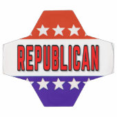 Republikanischer Button Fußball (Flach)