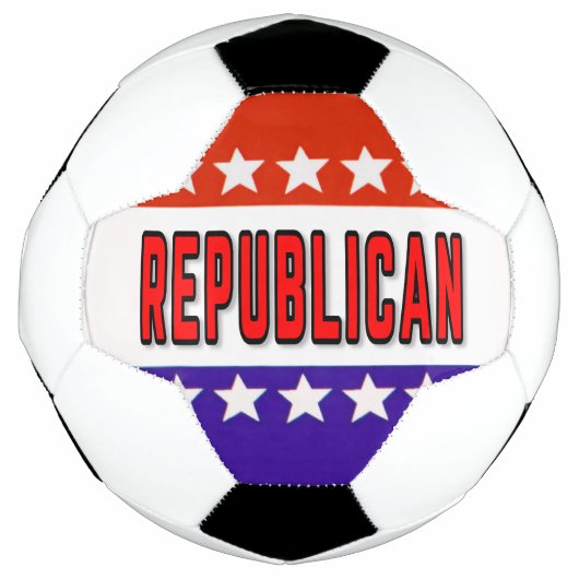Republikanischer Button Fußball (Vorderseite)