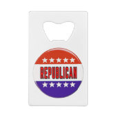 Republikanischer Button Geldbeutel Flaschenöffner (Rückseite)
