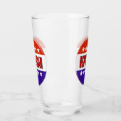 Republikanischer Button Glas (Links)