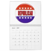 Republikanischer Button Kalender (Mär 2027)