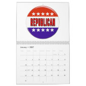 Republikanischer Button Kalender (Jan 2027)