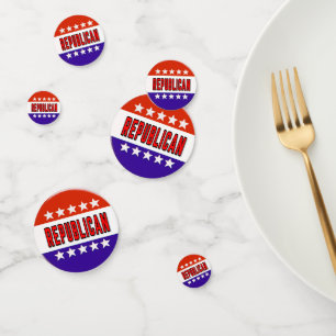 Republikanischer Button Konfetti