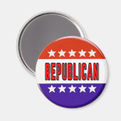 Republikanischer Button Magnet (Vorderseite/Rückseite)