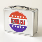 Republikanischer Button Metall Brotdose (Rückseite)