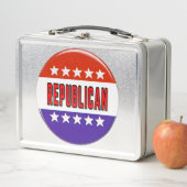 Republikanischer Button Metall Brotdose (Beispiel)