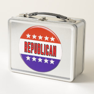 Republikanischer Button Metall Brotdose