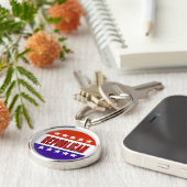 Republikanischer Button Schlüsselanhänger (Seite)