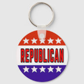 Republikanischer Button Schlüsselanhänger (Rückseite)