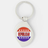 Republikanischer Button Schlüsselanhänger (Vorderseite)