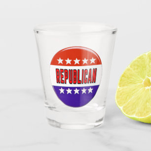 Republikanischer Button Schnapsglas