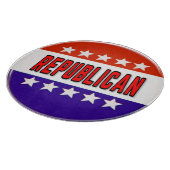 Republikanischer Button Schneidebrett (Ecke)