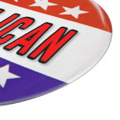 Republikanischer Button Schneidebrett (Ecke)