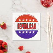 Republikanischer Button Serviette (Beispiel)