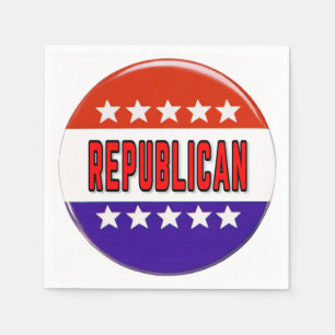 Republikanischer Button Serviette