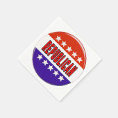Republikanischer Button Serviette (Ecke)