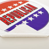 Republikanischer Button Sherpadecke (3/4)