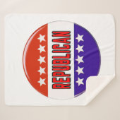 Republikanischer Button Sherpadecke (Vorderseite (Horizontal))