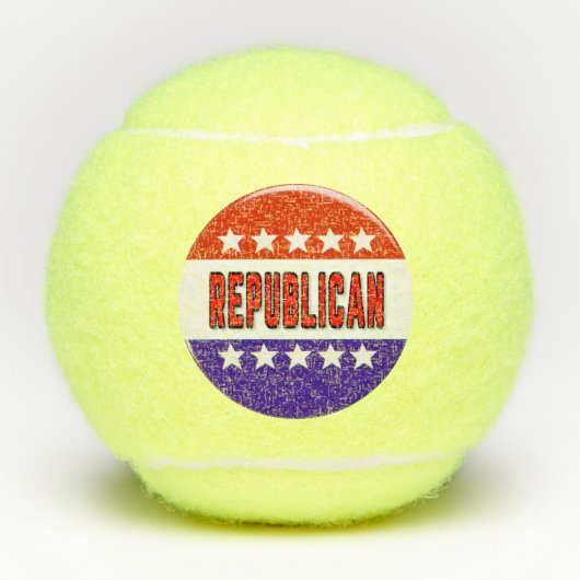 Republikanischer Button Tennisbälle (Vorderseite)