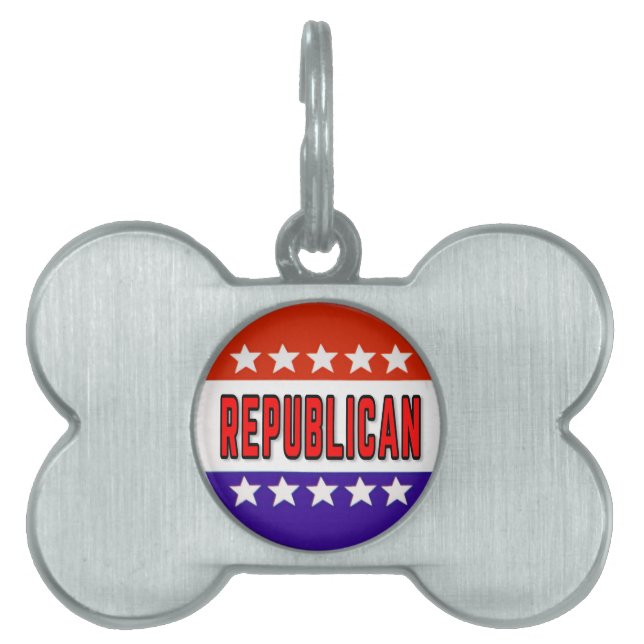 Republikanischer Button Tiermarke (Vorderseite)