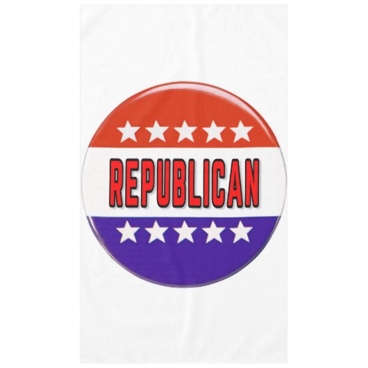 Republikanischer Button Tischdecke (Vorderseite)