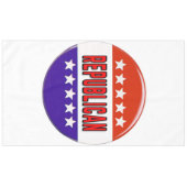 Republikanischer Button Tischdecke (Vorderseite (Horizontal))