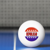 Republikanischer Button Tischtennisball (Netto)