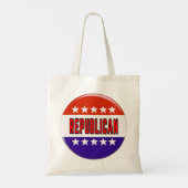 Republikanischer Button Tragetasche (Rückseite)