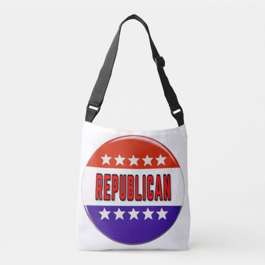 Republikanischer Button Tragetaschen Mit Langen Trägern (Vorderseite)