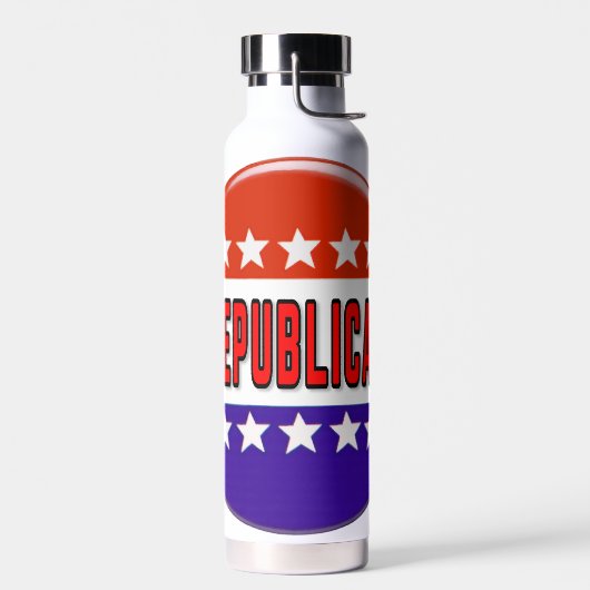Republikanischer Button Trinkflasche (Links)