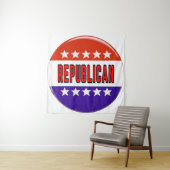 Republikanischer Button Wandteppich (Beispiel)
