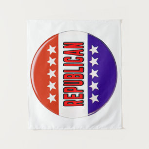 Republikanischer Button Wandteppich