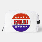 Republikanischer Button Waschbeutel (Rückseite)