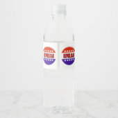 Republikanischer Button Wasserflaschenetikett (Rückseite)