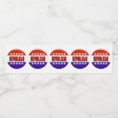 Republikanischer Button Wasserflaschenetikett (Einzelnes Label)