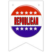 Republikanischer Button Wimpelkette (Erste Fahne)