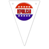 Republikanischer Button Wimpelkette (Zweite Fahne)