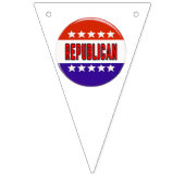 Republikanischer Button Wimpelkette (Erste Fahne)