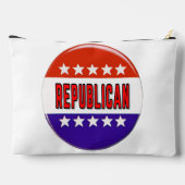 Republikanischer Button Zubehörtasche (Rückseite)
