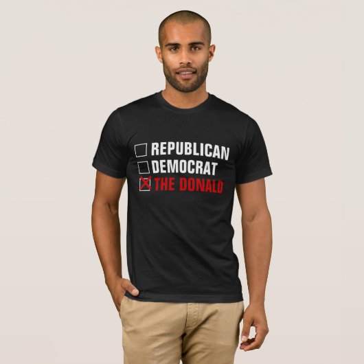 REPUBLIKANISCHER DEMOKRAT DER DONALD T-Shirt (Vorne ganz)