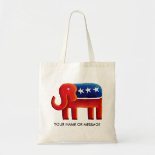Republikanischer Elefant Benutzerdefinierter Name  Tragetasche