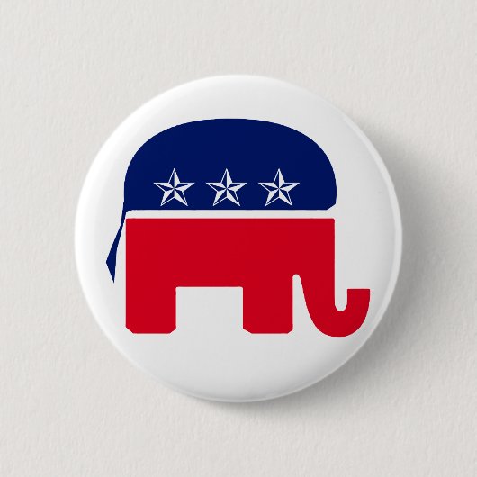 Republikanischer Elefant Button (Vorderseite)