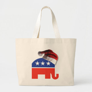 Republikanischer Elefant, der einen Weihnachtsratt Jumbo Stoffbeutel