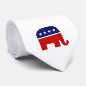 Republikanischer Elefant des Elefant-/GOP Krawatte (Gerollt)