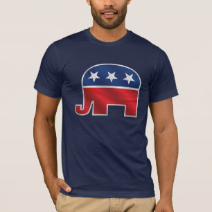 Republikanischer Elefant-Dunkelheits-T - Shirt