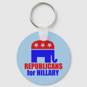 Republikanischer Elefant für Hillary Clinton Schlüsselanhänger