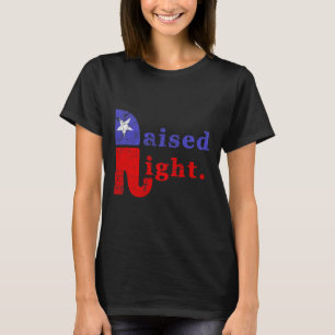 Republikanischer Elefant im Retro-Stil großgezogen T-Shirt