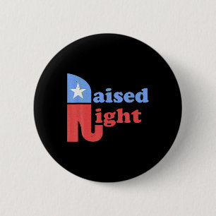 Republikanischer Elefant im Retro-Stil, richtig er Button